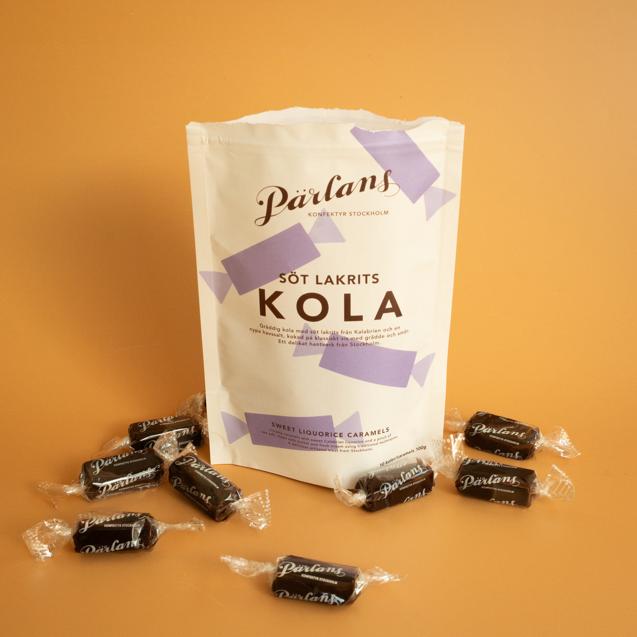 Pärlans Konfektyr - Sötlakritskolor i påse
