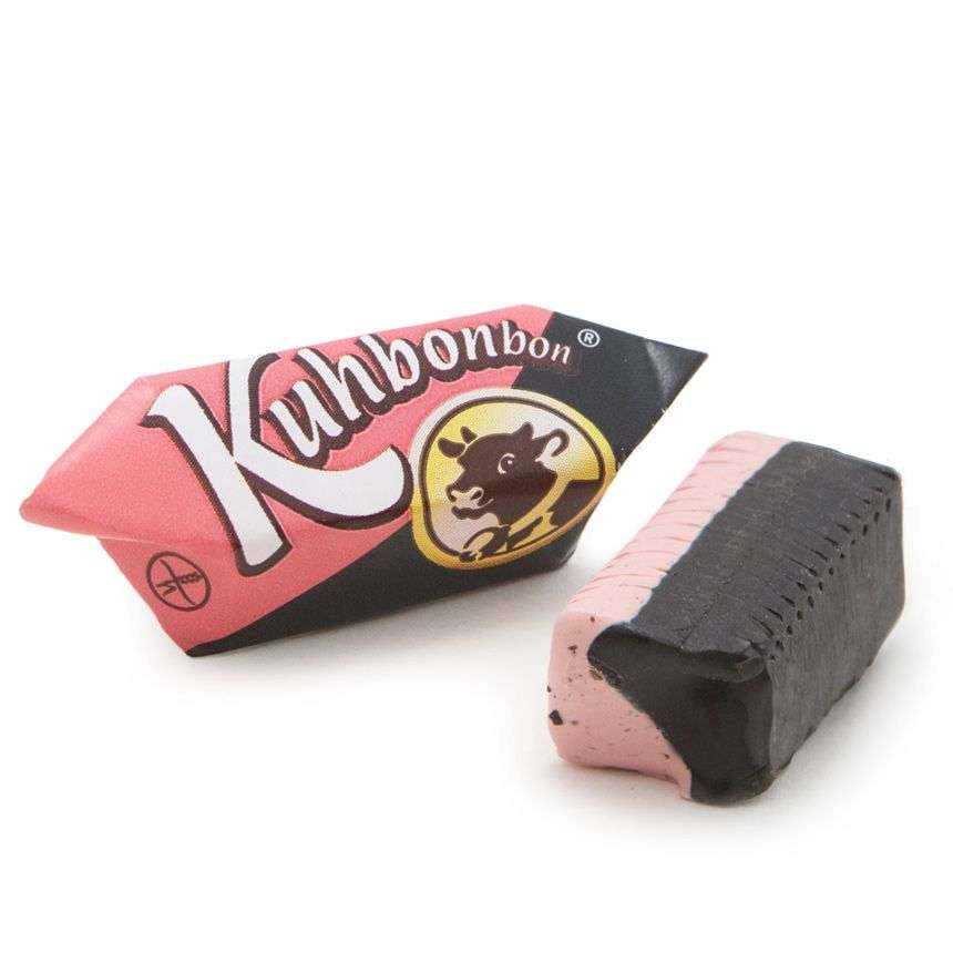 Kuhbonbon - Jordgubb & Saltlakrits