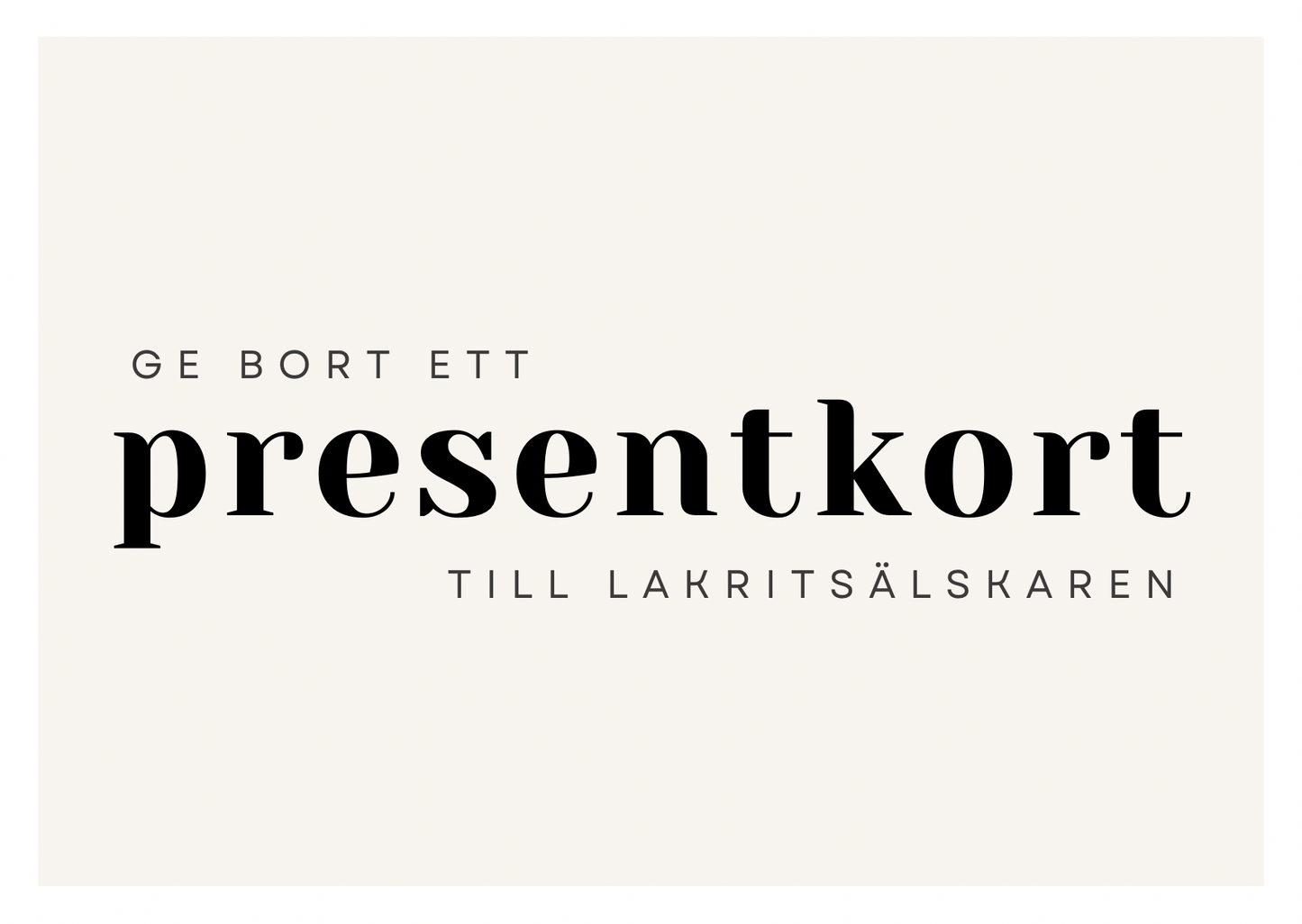 Presentkort!