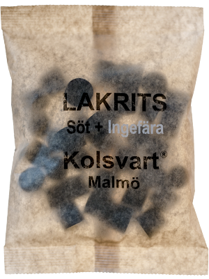Kolsvart - Söt + Ingefära