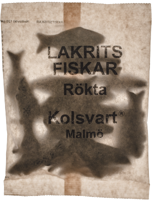 Kolsvart - Rökta Lakritsfiskar