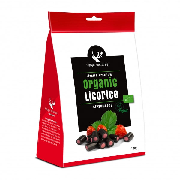 Happy Raindeer Organic Licorice Strawberry